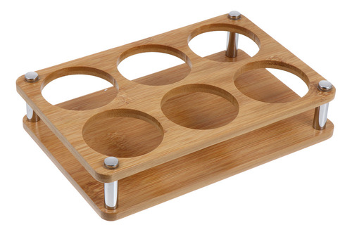 Sc Soporte De Vidrio Con Portavasos De Arce
