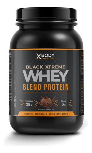 Whey Blend Protein Black Extreme 2lbs Xbody Evolution Sabor Chocolate