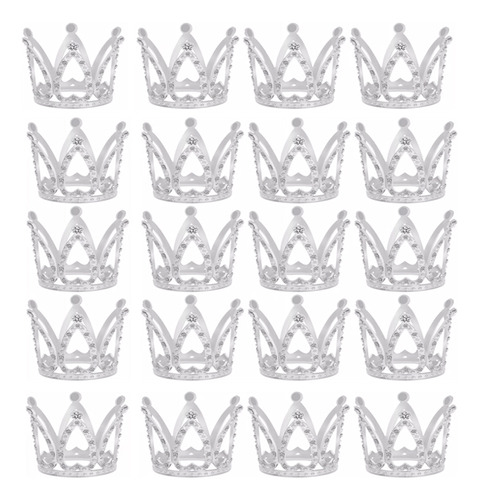 Diadema Completa Con Forma De Corona De Reina De 20 Pcs