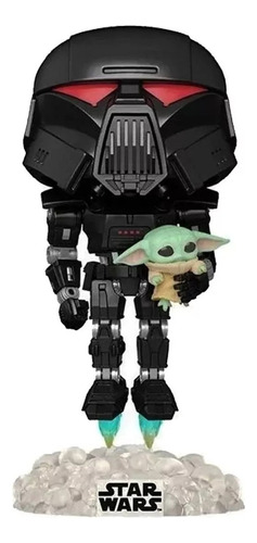 Funko Pop! Dark Trooper Con Grogu # 488 Star Wars Original