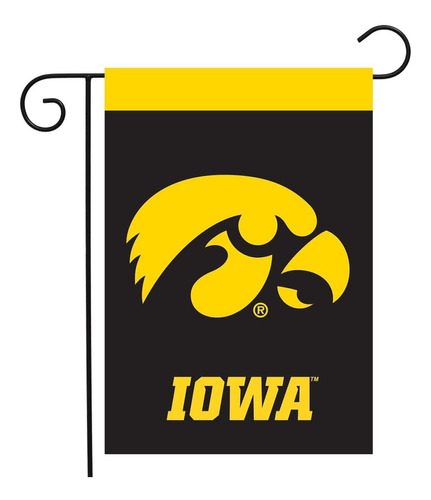 Bandera De Jardín Sparo Iowa Hawkeyes Con Licencia Universit