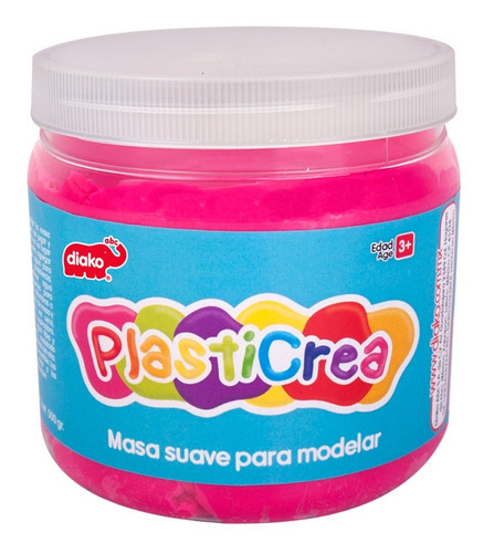 Plasticrea Masa Moldeable 1kg Didáctico Niños Color Escoger Color Rosa