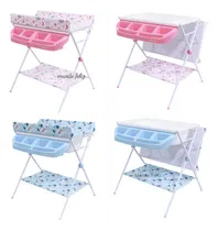 Comprar Bañera Para Bebes De 2 Niveles Plegable Ebaby Con Cambiador Color Azul Bañera Plegable