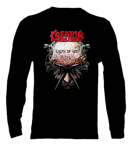 Polera Manga Larga Kreator - Ver 08 - Enemy Of God