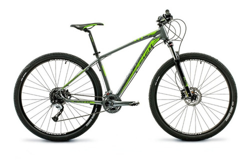 Mountain bike Raleigh Mojave 5.5 R29 19" 27v frenos de disco hidráulico cambios Shimano Acera M3000 color gris/verde  