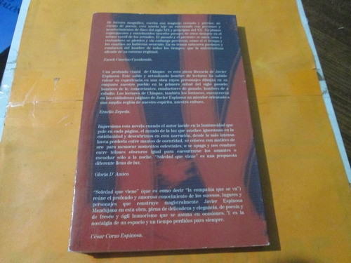 Soledad Que Viene, Javier Espinoza Mandujano (Usado)