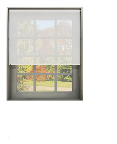 Imagen 1 de 10 de Cortina Roller Sun Screen 6% Blanco 1,80 X 2,20