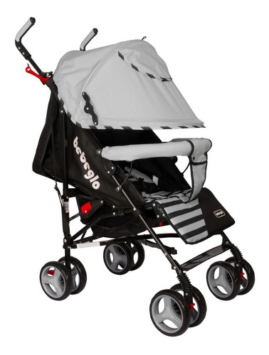 Coche Paragua Bebeglo Rs-1395 Bebe 3 Posiciones Gris