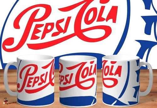Taza - Tazón De Ceramica Pepsi Retro Logo 70s