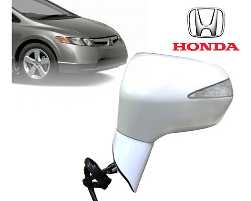 Retrovisor Izquierdo Para Honda Civic 2009 Con Luz 