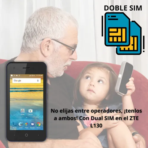 Zte L130 8gb Dual Sim Celular Smartphone Whatsapp Gps Usb 3d