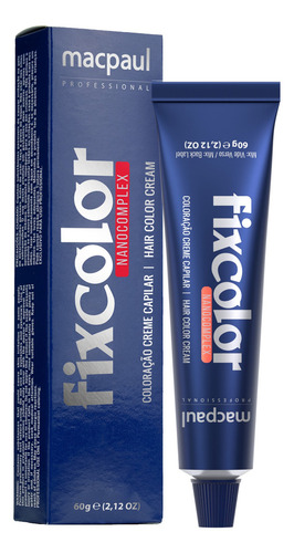 Tintura Permanente 6/66 Louro Escuro Verm Profundo Fix Color Tom 6 66 Louro Escuro Vermelho Profundo