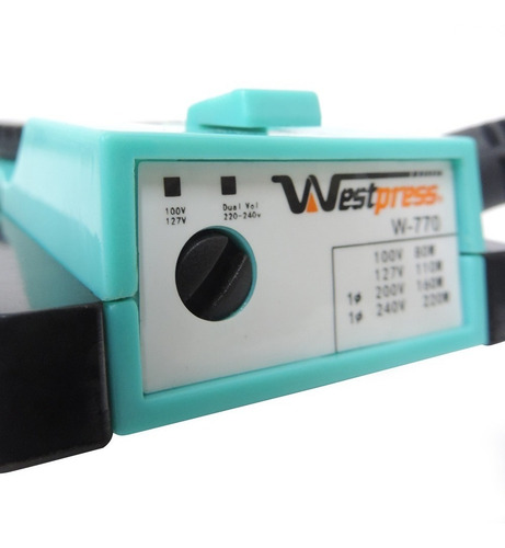 Imagem 5 de 9 de Mini Ferro De Viagem Portátil West Baby Azul Tiffany W770