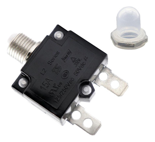 3 Disyuntor De 15 Amp Pulsador Restablecible Montaje En