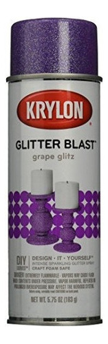 Krylon K03813a00 Glitter Blast Grape Glitz 575 Onza