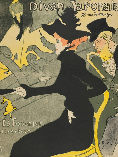 Lamina Fine Art Diván Japones Toulose Lautrec 60x80 Myc Arte