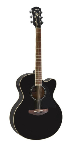 Imagen 1 de 3 de Guitarra Electroacústica Yamaha CPX600 para diestros black brillante