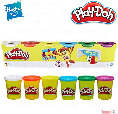 Play Doh Pack 6 Colores  (4+2) - Hasbro / Updown Juegos