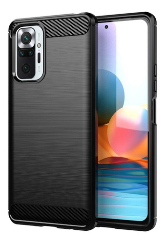 Funda Fibra Carbono Compatible Con Xiaomi Redmi Note 10 Pro