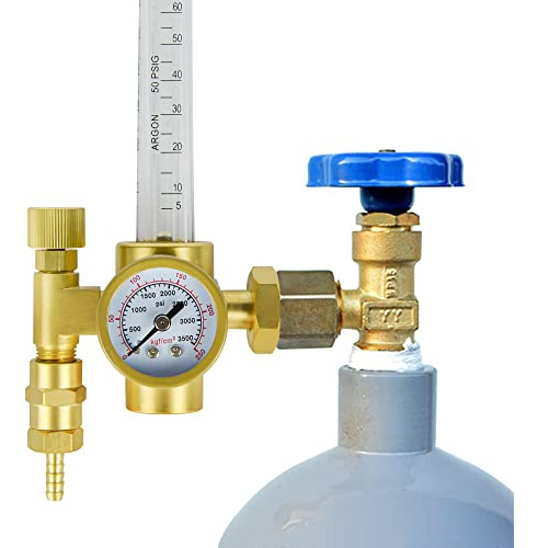 Regulador De Argón Zistel Co2 Con Manguera De Gas, Soldadora