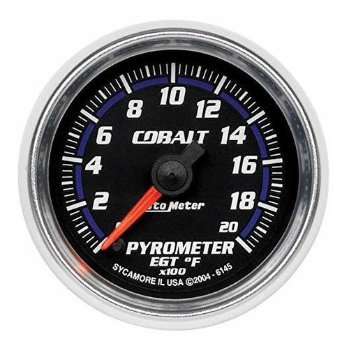 Autometer Cobalt 2 1-16 Pirómetro 0-2000 Calibre Universal