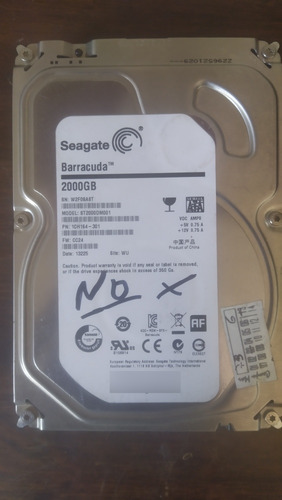 Disco Duro Seagate 3.5 2 Tb Para Revisar  No Funciona