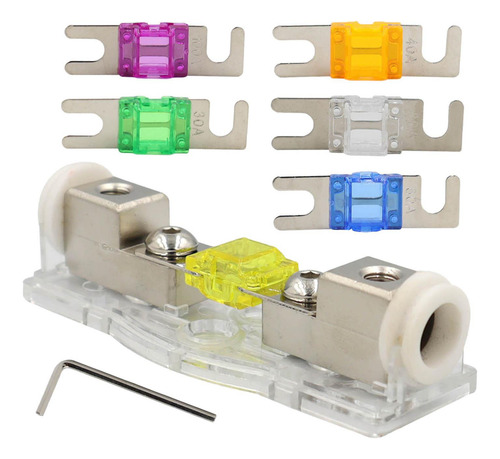 4 Paquete De 2-5 Portafusibles Mini 120a Anl Con 4 Piezas