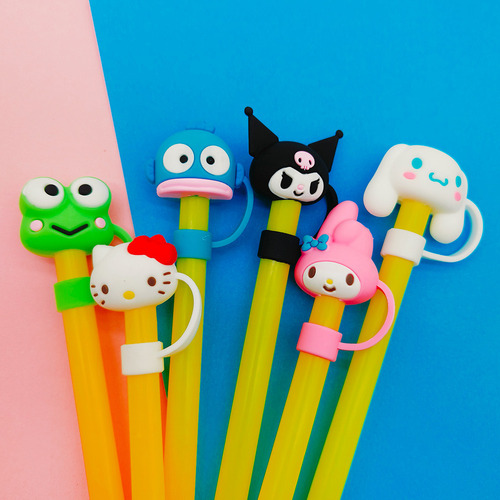 6pcs Funda De Paja Guardapolvo Simpáticos Adornos Para Tazas