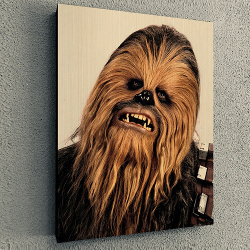 Cuadro De Pelicula Star Wars Chewbacca Portrait 30x40x4cm