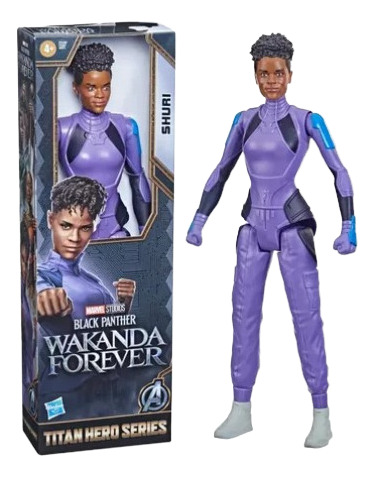 Kit 2 Bonecos Herois Marvel Namor E Shuri Pantera Negra