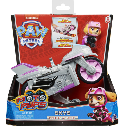 Motocicleta Paw Patrol Skye Para Niños