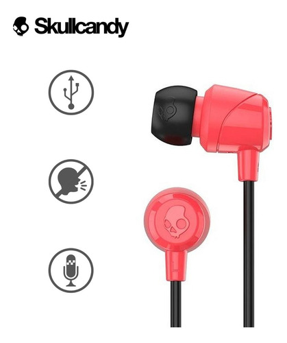 Audífonos Skullcandy Jib S2duyk C/micro Rojo