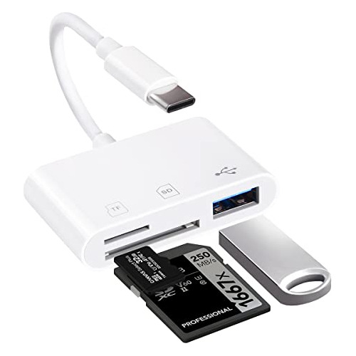 Lector De Tarjetas Usb-c 3 En 1