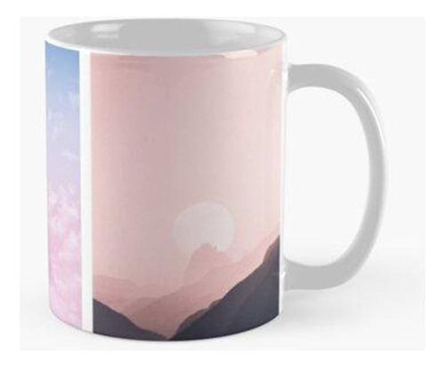 Taza Vistas De Pink Purple Skies Calidad Premium