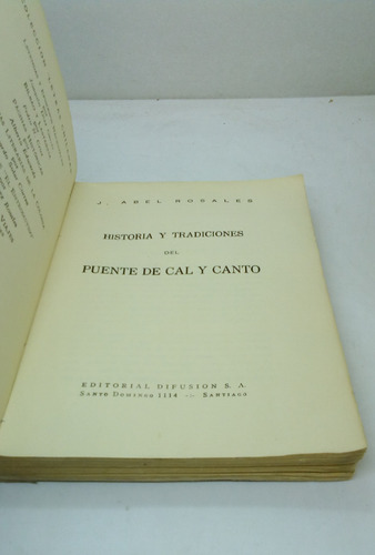 El Puente De Cal Y Canto. Historia Y Tradiciones (Usado)