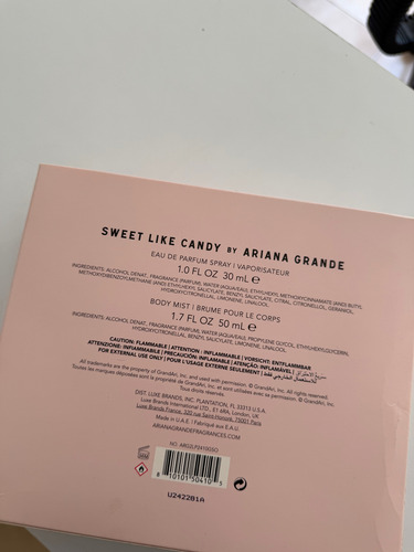 Set Sweet Like Candy Ariana Grande 2 Pzas 30 Y 50 Ml