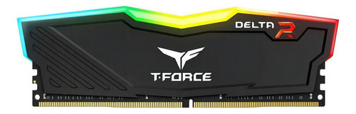 Memoria RAM T-Force Delta RGB gamer color negro 16GB 1 Team Group TF3D416G3000HC16C01