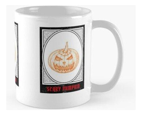 Taza Calabaza De Halloween Aterradora Calidad Premium