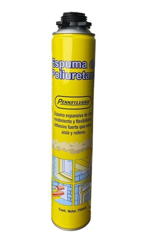 Espuma De Poliuretano Expansible 750ml X 1 Unidad Pist/canul