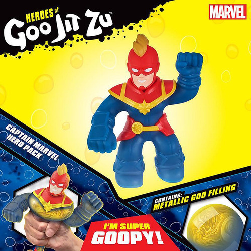 Goo Jit Zu Heroes Capitana Marvel Figura Elástica