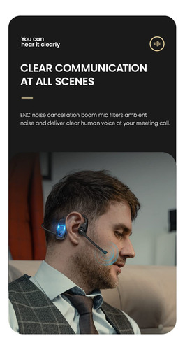 Auriculares Inalámbricos De Conducción Ósea Con 329jd