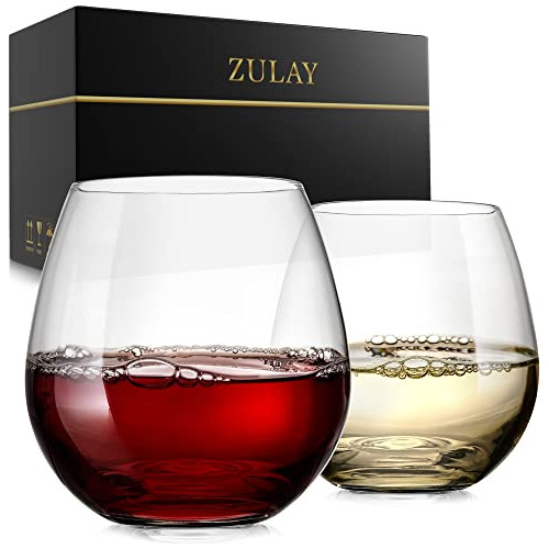 Copas De Vino Zulay Premium Class Sin Tallo, Juego De 14.5 O