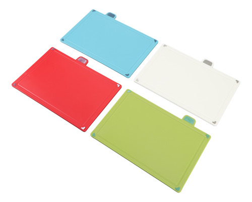 Tabla De Cortar De Plástico, 4 Colores, Goma Flexible, Codif