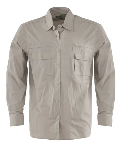Imagen 1 de 2 de Camisa Safari Cacique Gabardina - Trekking Aventura