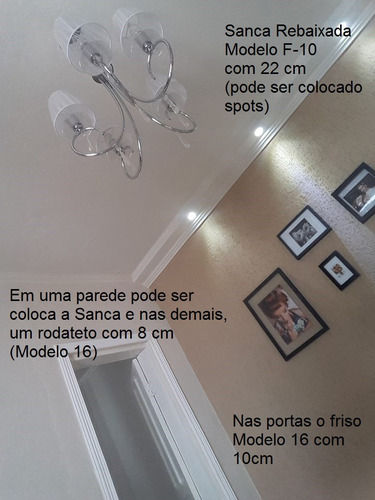 Imagem 6 de 7 de Rodameio Guarnição Isopor Acabamento Massa - 20 Mts