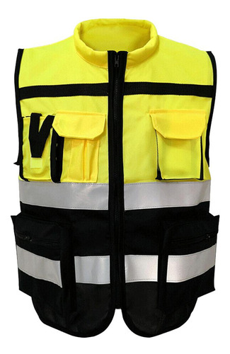 Seguridad De Cremallera Frontal De Xxxl 185 Amarillo Negro