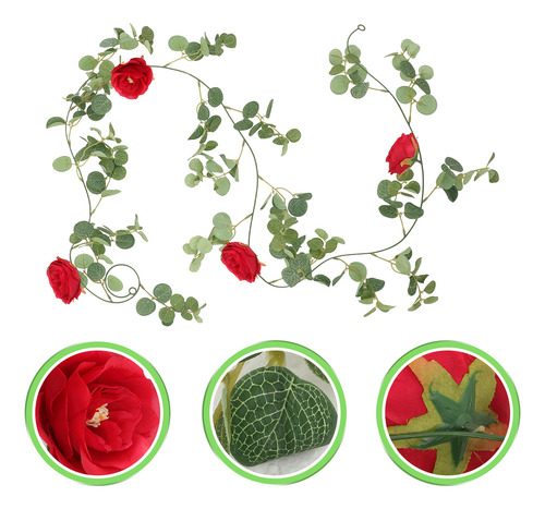 Guirnalda De Eucalipto, Camelia Y Ratán