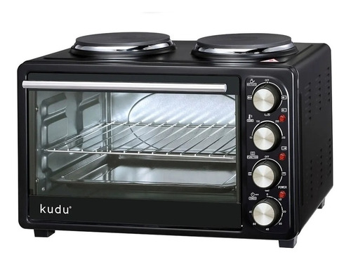 Horno De Mesa Electrico Kudu 25l + 2 Anafes Enchufe De 20a