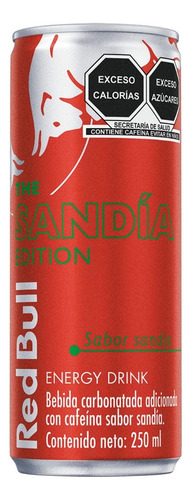 Red Bull Bebida Energética, Sandía, 250 Ml, 4 Latas.