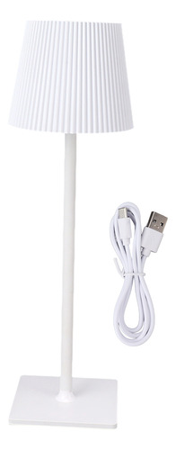 Lámpara De Mesa Led Inalámbrica Metal Touch Portátil Recarga